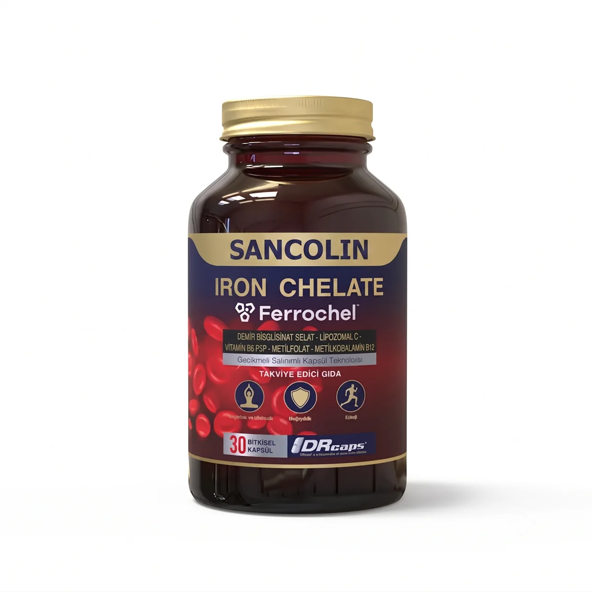 IRON CHELATE 30 DRCAPS BİTKİSEL KAPSÜL